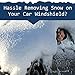 Big Ant Car Windshield Snow Cover - Ice, Sun, Frost And Wind Proof in All Weather, Multi-used as Outdoors Picnic Mats, Yoga Mat, Tent Sleeping Pad with 58.3