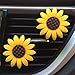 JAPS 2xPACK Sunflower Car Accesories  Cute Car Air Freshener Sunflower Air Vent Clips Sunflowers Gift Decorations Girasoles Car Clip Interior Air Vent Decorations