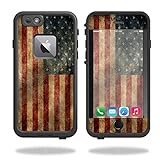 MightySkins Protective Vinyl Skin Decal for Lifeproof Fre iPhone 6 Plus / 6S Plus Case wrap cover sticker skins Vintage Flag