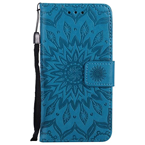 Case Huawei Mate 10 Lite, Bear Village Leather Case Inner Stand Function Card Slot Flip Cover, Flip Phone Protective Case for Huawei Mate 10 Lite (#6 Blue)