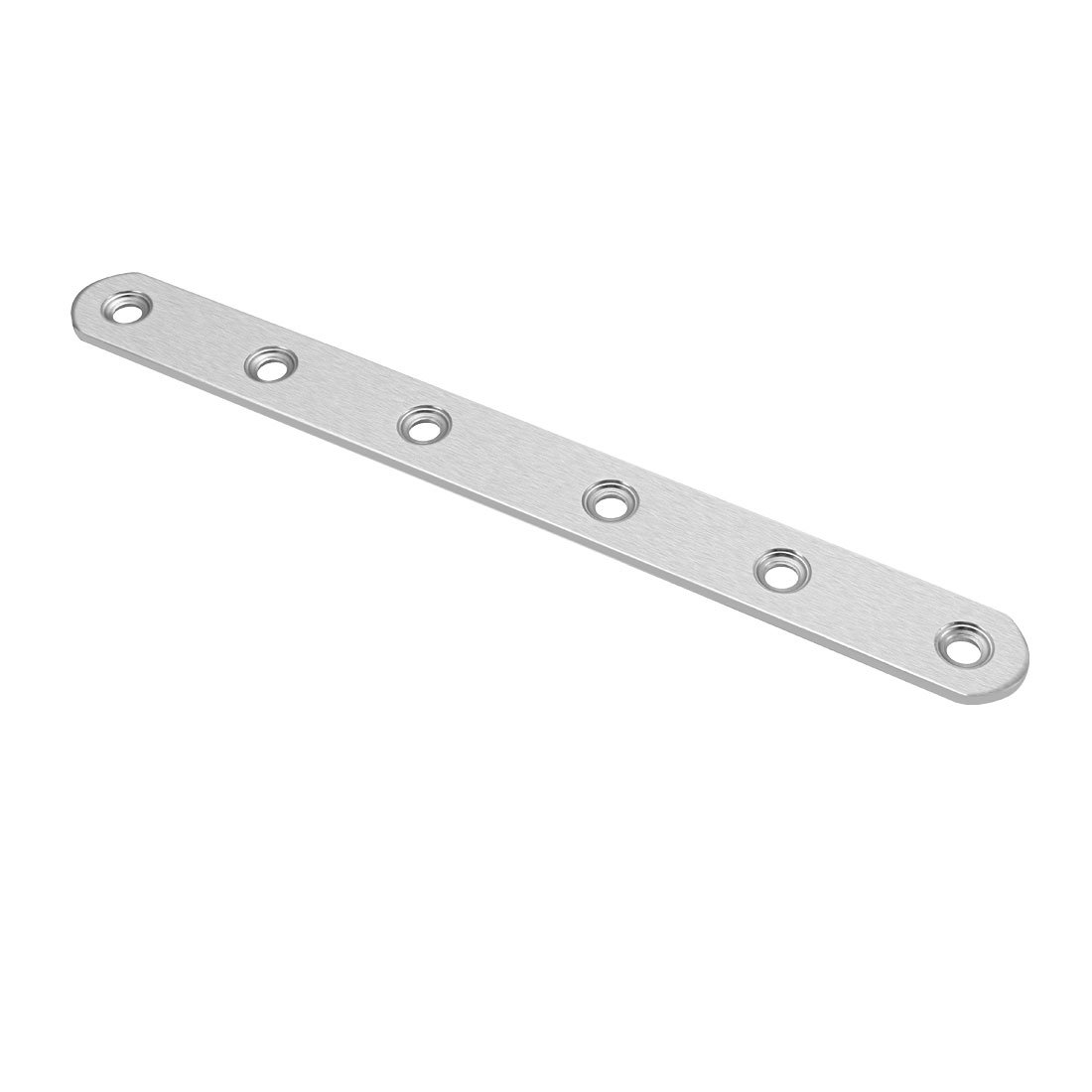 sourcing map Repair Plate, 197mmx20mm, Flat Fixing Mending Corner Brace Bracket Connector, Pack of 8