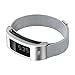 Garmin Vivofit Bands - C2DJOY Replacement Metal Steel Case With Milanese Women&Boys Accessories Band for Garmin Vivofit &Vivofit 2, Silver Large (6.3-8.2