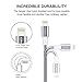 Lightning Cable, CRONA 4Pack 6FT 3FT 3FT 1FT Durable iPhone Charger Charging Cord for Apple iPad