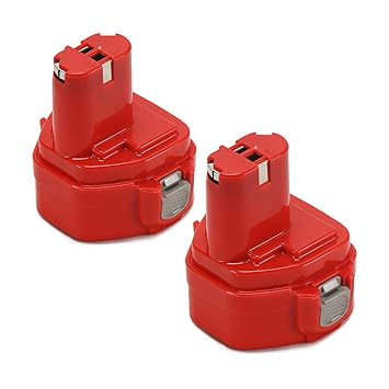 2x POWERAXIS für Makita Akku 12V 3,0Ah Ni-MH Ersatzakku für Makita PA12 1233 1222 1220 1234 1235 1235B 1235F 192696-2 192698-