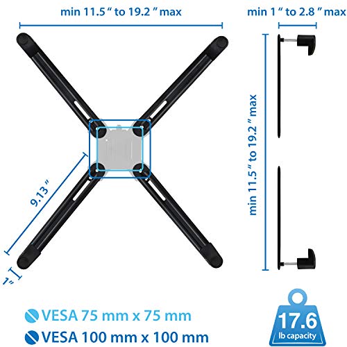 Mount It! VESA Adapter Mount Bracket Kit for Non VESA HP ACER Samsung