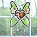 BANBERRY DESIGNS Grandma Photo Butterfly Suncatcher - Pressed Flowers with a Heart Shaped Picture Opening- Grandma Gifts