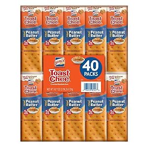 Image of Lance Toast Chee Peanut Butter Crackers, 40 Count (Pack of 2)