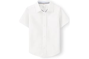 Gymboree Boys' and Toddler Short Sleeve Oxford Button Up Dress Shirt