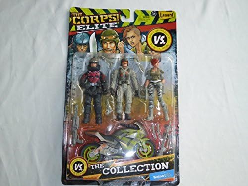 Landard The Corps Elite Triple Threat 3 Pack The Collection with Motor Cycle