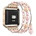 Simpeak Fashion Elastic Band Compatible with Fitbit Blaze Smartwatch Fitness, Large(7.28