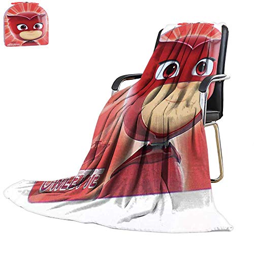 Wearable Blanket,PJ Masks Carry All Embossed Tin Set Lunch Box Owlette All Weather 50" x 70",300GSM, Super Soft and Warm, Durable.