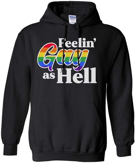 Feelin' Gay As Hell Pride Hoodie Sweatshirt Unisex Clothing