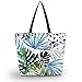 Beach Tote Bags Travel Totes Bag Shopping Zippered Tote for Women Foldable Waterproof Overnight Handbag