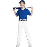 QBK 2T/3T/4T/5T to 17 Years Toddler Boys Baseball Pants Kids Tee Ball Pants