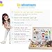 Wooden Magnetic Easel Educational Alphabet Numbers Jigsaw Puzzle Games Double-sided Drawing Board for Preschool Kids Learning