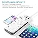 BESTEK Surge Protector Power Strip with Quick Charge 4-Port Smart USB Charging Station, 8 AC Outlets 6.6-Foot Cord
