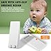 Door Stop Rubber, BearMoo Flexible Door Stop Wedge 4-Pack - Smart Stackable Slip-Resistant Design - Door Stops Work Well on All Surfaces (White)