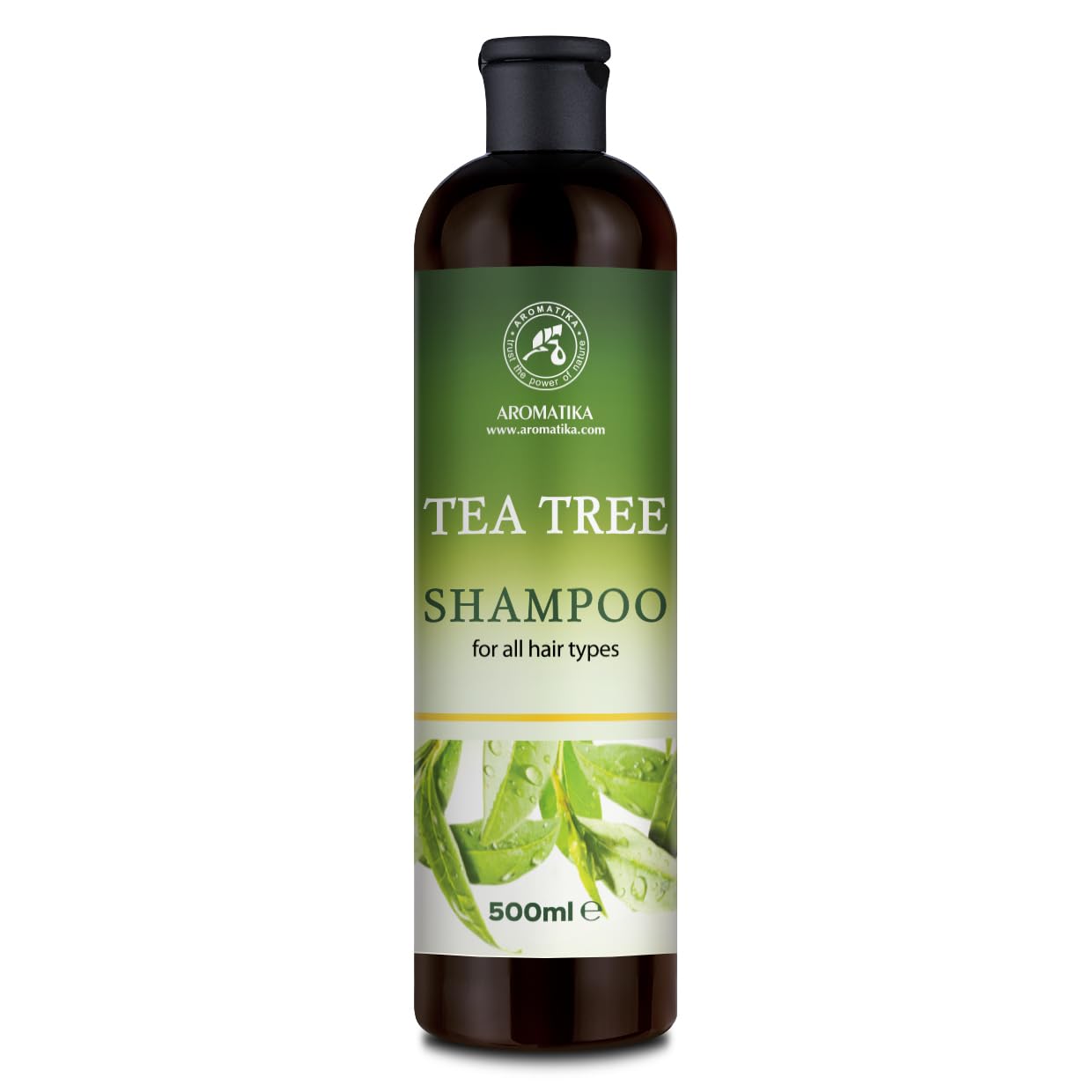 Tea Tree Shampoo - Indian Gooseberry & Rosemary Extracts - Deep Cleansing - Anti Dandruff & Grease - Promotes Hair Growth & Volume - Moisturizing 480ml