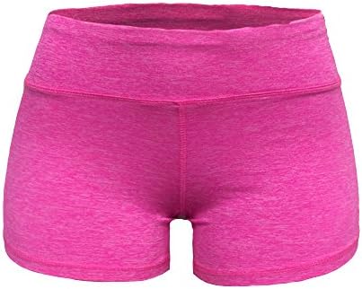 Cloya Tight Fitness Shorts - Yoga Shorts (S, Pink Heather)