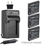 Kastar 3x Battery + Charger for Panasonic DMW-BCK7 & Lumix DMC-FH2 FH4 FH5 FH6 FH25 FH27 FP5 FH7 FS16 FS18 FS22 FS28 FS35 FS37 FS40 FS45 FT20 FT25 FX77 FX78 FX80 FX90 S1 S2 S3 S5 SZ1 SZ5 SZ7 TS20 SZ25
