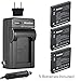 Kastar 3x Battery + Charger for Panasonic DMW-BCK7 & Lumix DMC-FH2 FH4 FH5 FH6 FH25 FH27 FP5 FH7 FS16 FS18 FS22 FS28 FS35 FS37 FS40 FS45 FT20 FT25 FX77 FX78 FX80 FX90 S1 S2 S3 S5 SZ1 SZ5 SZ7 TS20 SZ25