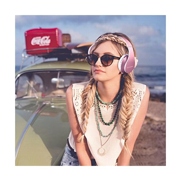 Bluetooth Headphones Over-Ear, Foldable Wireless and Wired Stereo Headset Micro SD/TF, FM for Cell Phone, PC, Soft…