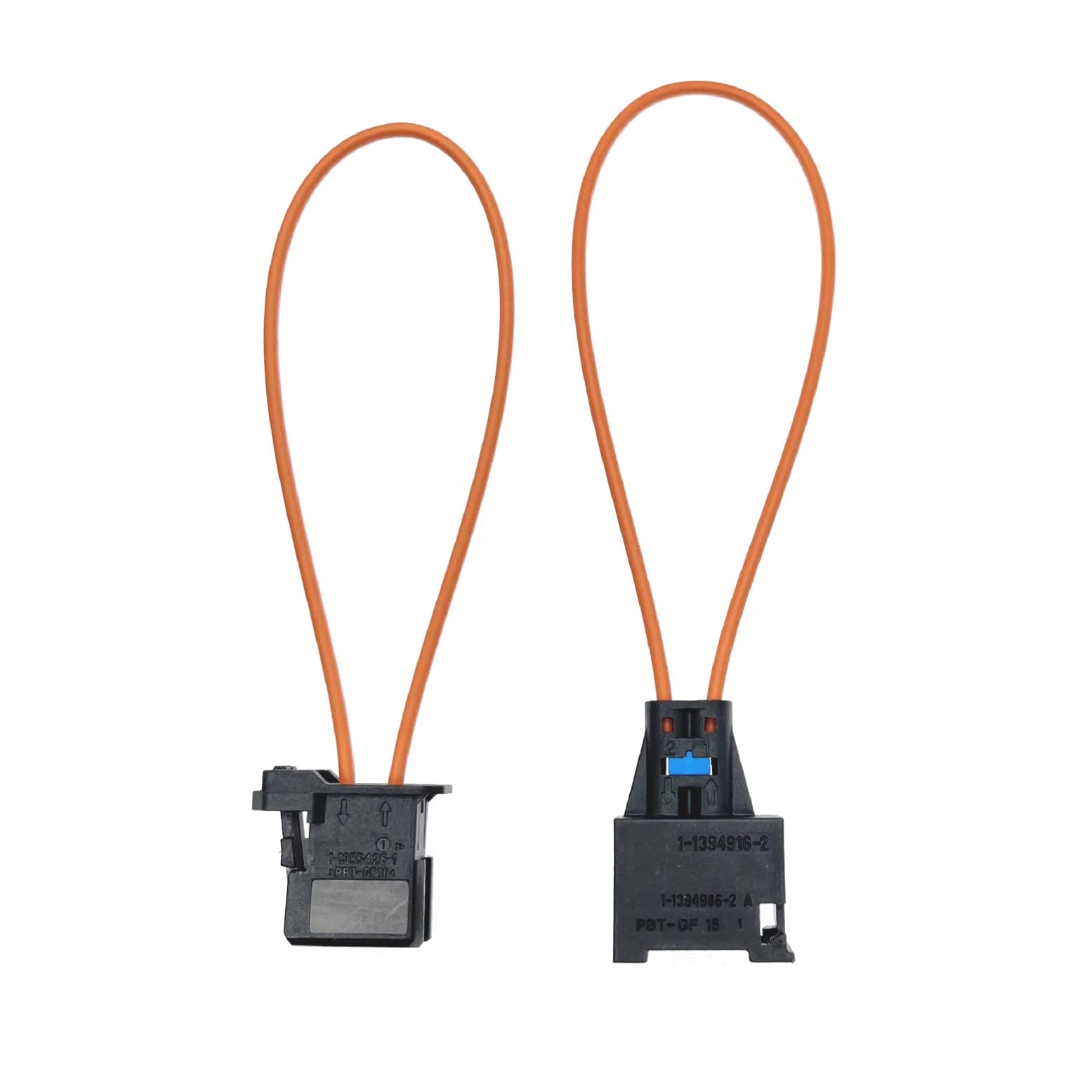 JZK 1 Set Male and Female Automobile fibre Optic Loop Cable Bypass Adaptor, MOST Fiber Optical Optic Loop Bypass Female Male Adapter for car vehicle