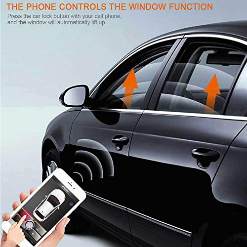 Smartphone PKE Keyless Entry Remote Control Locking/unlock Kit ,3-5M APP Bluetooth Automatic Trunk Opening ,80-100M Smart Key Lgnition Shaking Shock Sensor Car Alarm system