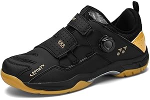 FYEONCVS Men's Fashion Swivel Buckle Sports Casual Shoes Badminton Table Tennis Shoes