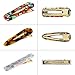 21Pcs Acrylic Resin Hair Clips Set,MASWATER Premium Acrylic Hair Barrettes,Fashion Geometric Marble Rectangle Clips Duckbill Alligator Clips for Women Ladies Hair accessories