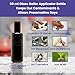 Infinity Jars Black Ultraviolet Glass Bottle 50 Ml (1.7 fl oz) w/Glass Ball Roll on Tip Screw top Bottle for Essential oil,Perfume Cosmetics, Moisturizer Airtight Round, Roller Bottles w/Black Cap