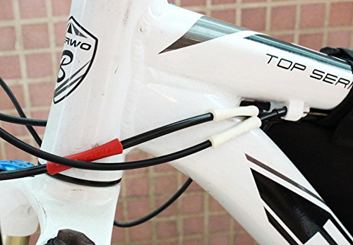 JooFn 4 Pair Bicycle Frame Protection Protector Rubber Sleeve for Shifter Brake Cable - Thumbnail 6