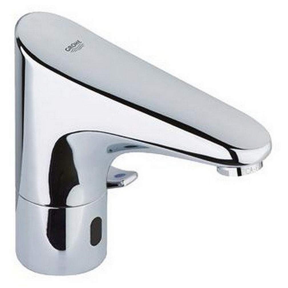 GROHE Europlus E Infra-Red Electronic Basin Mixer 1/2" with Mixing Device and Adjustable Temperature Limiter Chrome 36207001