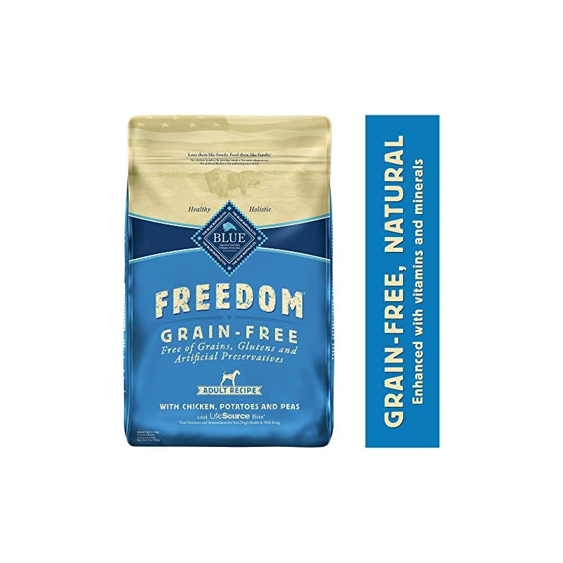 Blue Buffalo Freedom Grain Free Natural Adult Dry Dog Food, Chicken 24