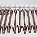 MR.SIGA Pant Hangers with 2 Clips, Pack of 12, Width: 33cm, Translucent Brown
