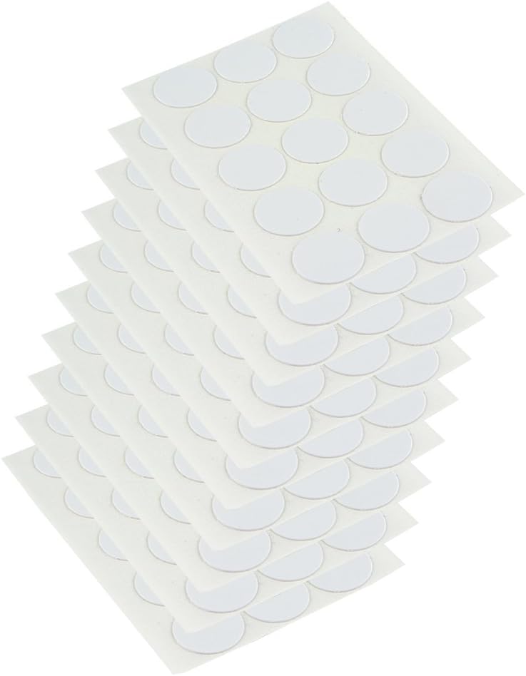 Emuca - Cover Screw Cover, White, diameter 20mm (0,8 inch), Set of 150, diameter 20mm (150 pcs)