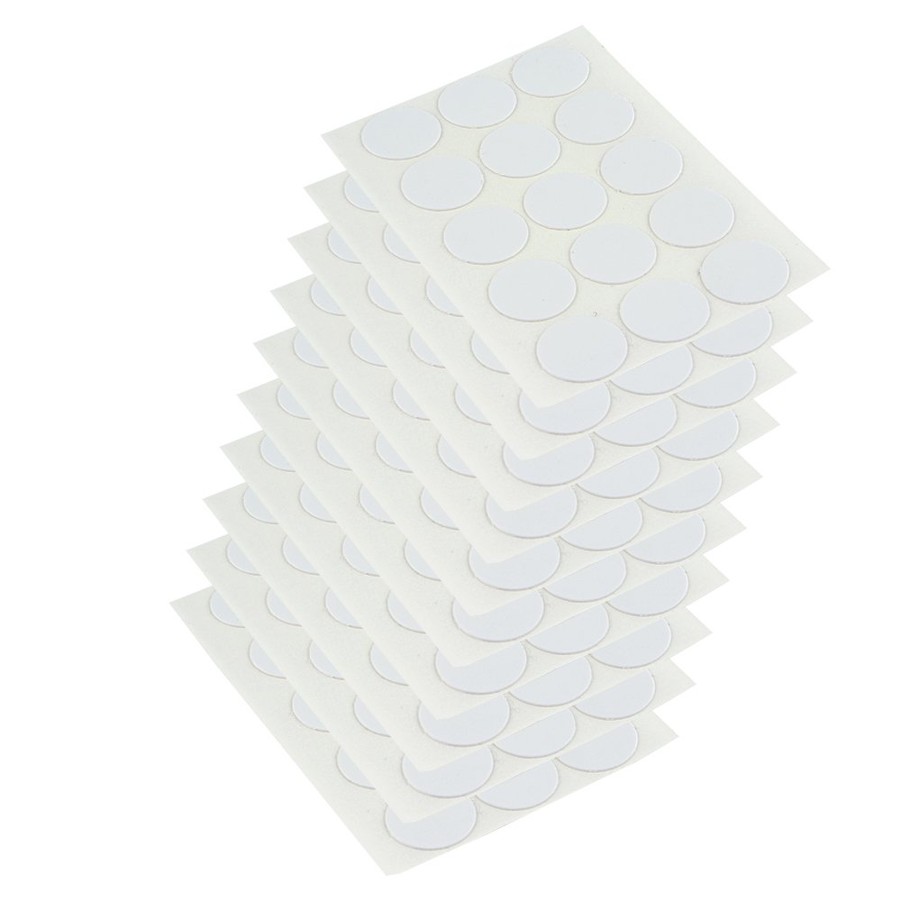 Emuca - Cover Screw Cover, White, Ø20mm (0,8 inch), Set of 150