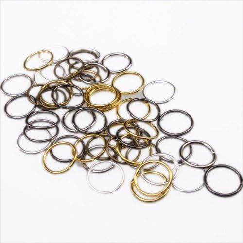 10mm Open Jump Rings Anitque Bronze Silver Plated - Mixed Style Color (300)