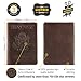 Shvigel US Leather Passport Book Cover - Thin American Travel Passport Holder - Premium International USA Passport Protector Case for Women Men (Brown Vintage)