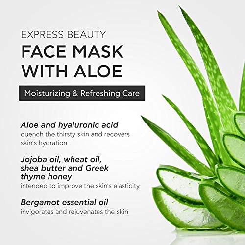 Apivita Express Beauty Face Mask with Aloe & Shea Butter - Moisturizing,  Refreshing & Elasticity Boost Treatment for All Skin Types - 12 Packettes x  0.27 Fl Oz in Kenya | Whizz Masks