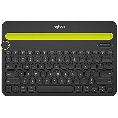Logitech Bluetooth Multi-Device Keyboard K480 - Black - works with Windows and Mac Computers, Android and iOS Tablets and Smartphones (Certified refurbished)