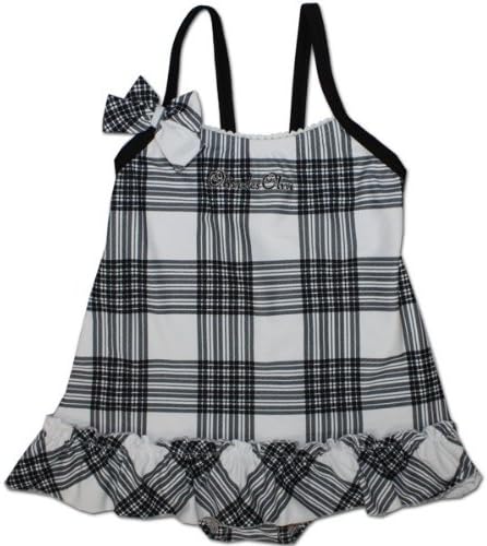 Amazon オリーブ デ オリーブ スイミング Olive Des Olive Swimming 女児用チェック柄ワンピース水着 ホワイト 130 水着 通販