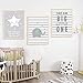 UrbanStyle Boutique Premium Nursery Print Canvas Art (Set of 3-UNFRAMED) 12