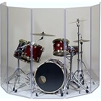 Drum Shield- DS65L Five - 2ft. x 6 ft. Panels with Plastic Full Length Living Hinges