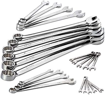 Craftsman 24-piece Full Polish SAE Combination Wrench Set New