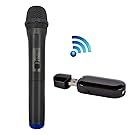 MicVista WM02 Handheld Wireless Microphone, Dynamic Cordless Vocal Microphone with USB Plug Receiver for Karaoke, Party, Wedding, Churching, Stage Performance, Presentation