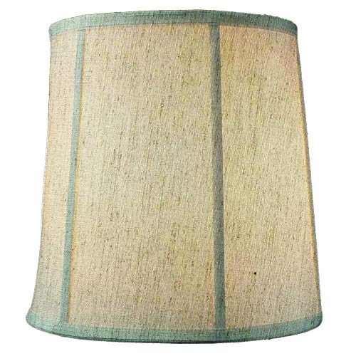 14"x16"x17" Tall Drum Lampshade Textured Oatmeal Shantung, Cylinder Replacement Large Lamp Shade by Home Concept for Table Lamps