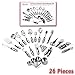 Utensils Set - 26-Piece Complete Stainless Steel Cooking Kitchen Tools Set, Cookware Set, Kitchen Gadgets - Utensilios de Cocinas