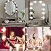 Vanity Mirror Lights Kit, Hollywood Style LED Vanity Lights Makeup Lighting Fixture Strip with 10 Dimmable Light Bulbs, Dimmer, USB Phone Adapter Charger for Makeup Vanity Table Bathroom Dressing Room