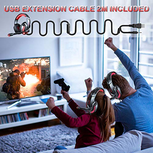 Motast-Auriculares-Gaming-con-Cable-para-PS4Xbox-OneNintendo-Switch-Cascos-Gaming-con-Bass-Surround-Auriculares-con-Microfono-Cancelacion-de-Ruido-Auriculares-Diadema-con-35mm-Jack-con-Luz-LED